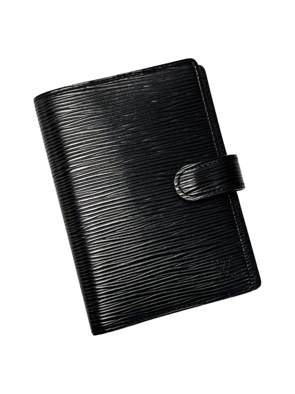 Louis Vuitton Epi Agenda PM Black Notebook Cover Gold Hardware